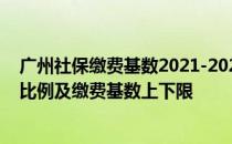 广州社保缴费基数2021-2022 2021-2022年广州社保缴费比例及缴费基数上下限
